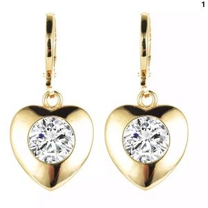 Heart 18K Gold Plated Earrings